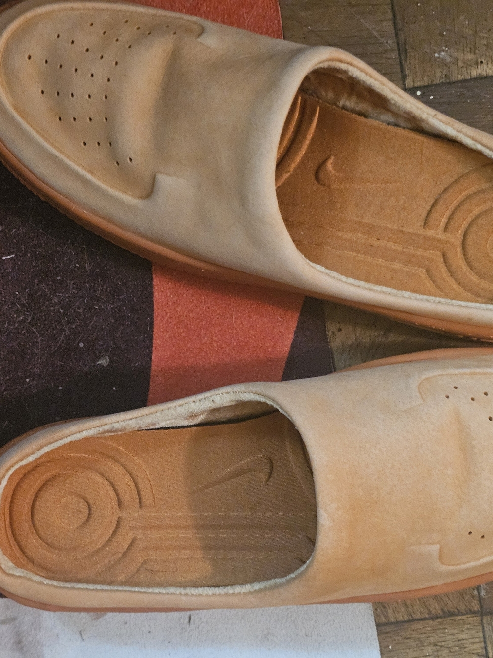 Nike Men’s Slip-On Suede Loafers in Light Brown